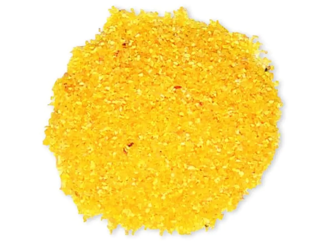 Yellow corn flour, coarsely ground, germless
