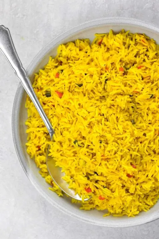 Yellow rice with spices, dry mix