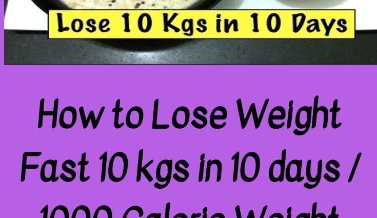 Diet 1000 kalori, 7 hari, -4 kg
