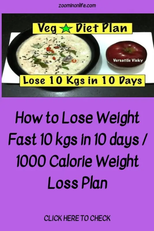1000 calories diet, 7 days, -4 kg