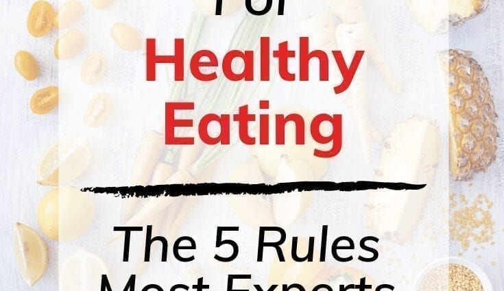 Gezond eten. Simpele regels