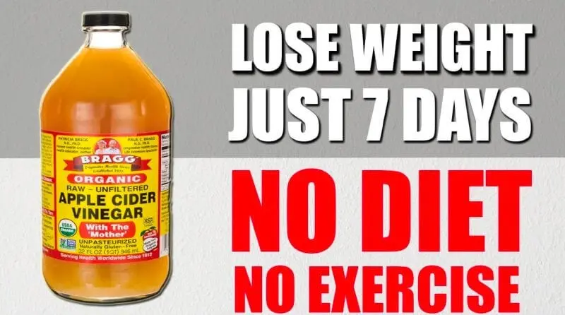Apple cider vinegar diet: minus 5 kg in 5 days