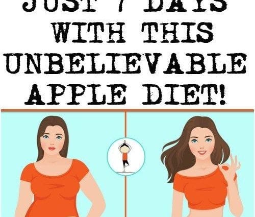 Apfeldiät - Gewichtsverlust bis zu 7 Kilogramm in 7 Tagen