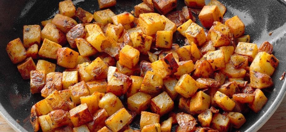 Are potatoes with redness better for boiling or frying?