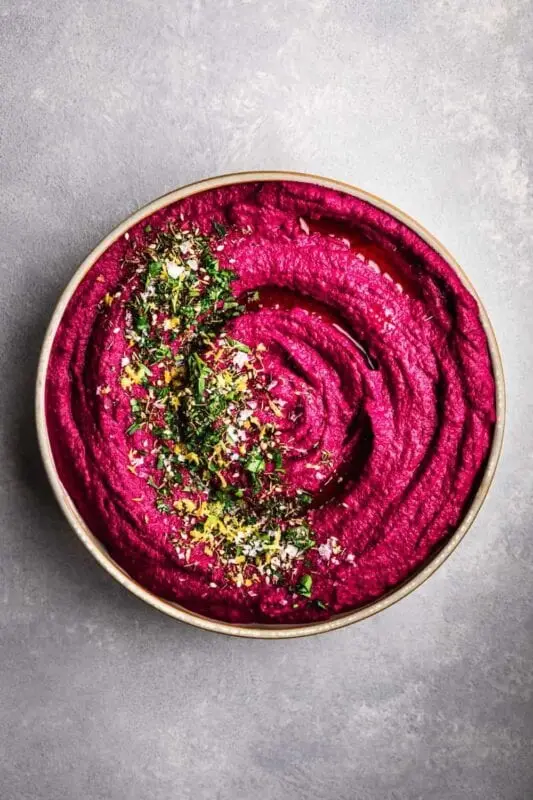 Beet hummus