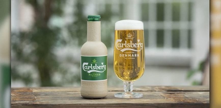 Denmark made beer bottles made of paper