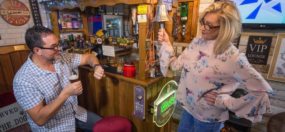 Dog kennel wife built a pub for her husband near the ho