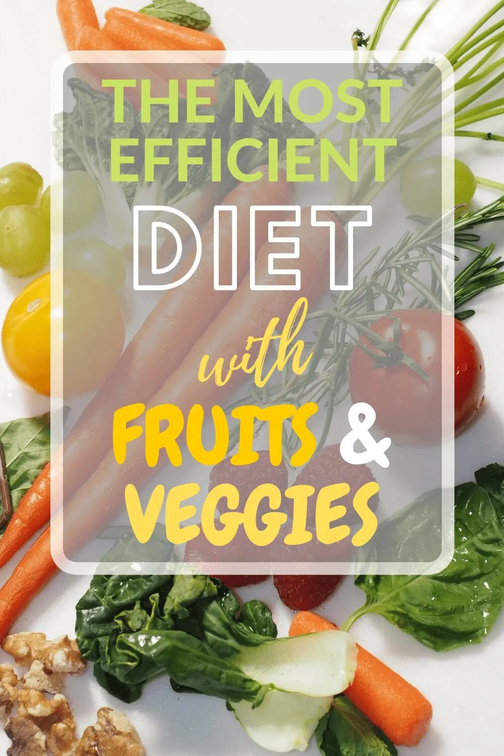 Fruit and vegetable diet, 7 days, -5 kg