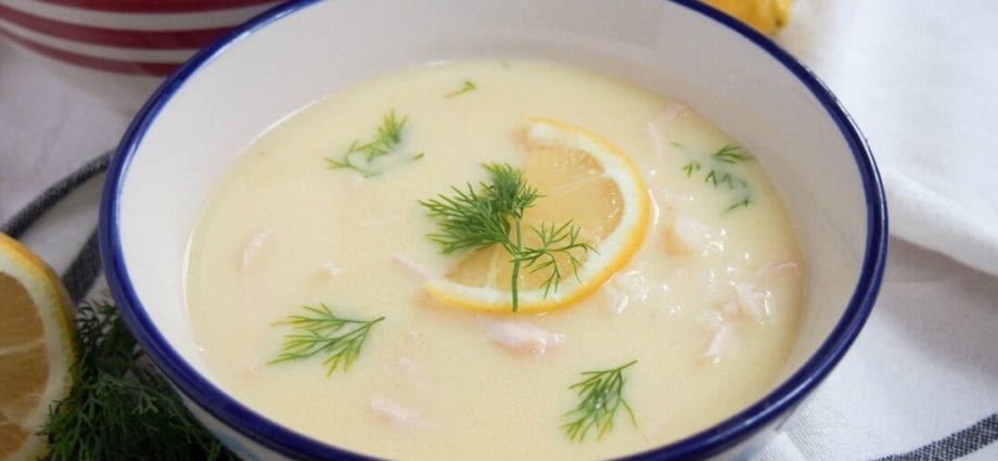 How long to cook avgolemono soup?