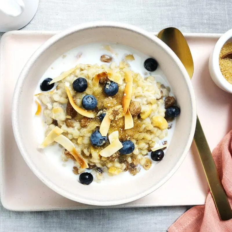 How long to cook barley porridge?