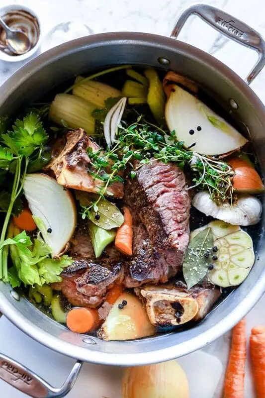 How long to cook beef broth?