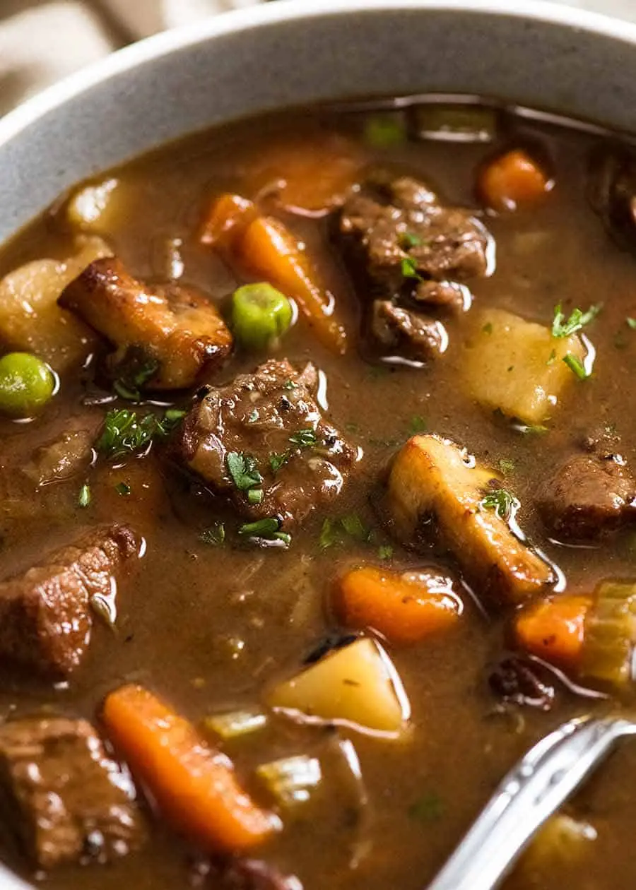 How long to cook beef for soup?