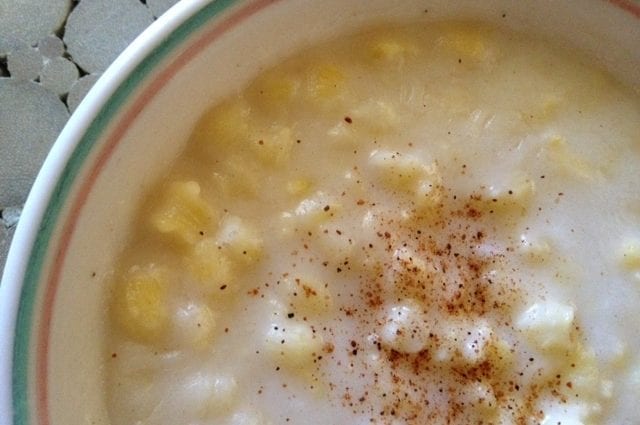 How long to cook corn porridge?