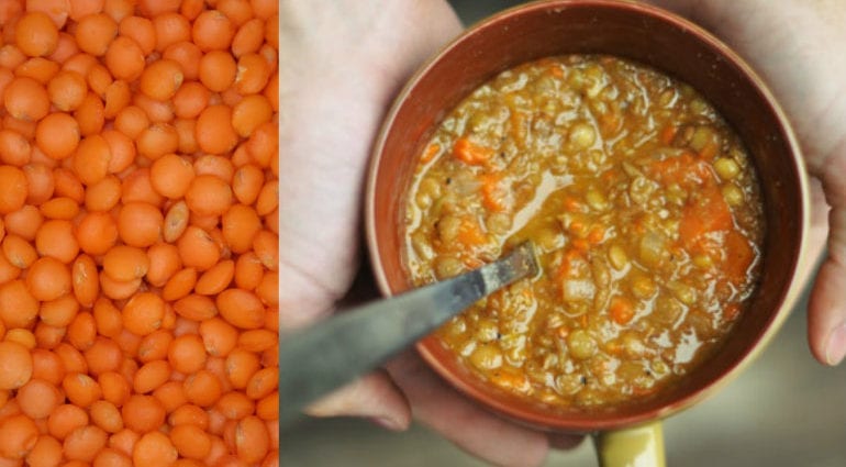 How long to cook lentil porridge?