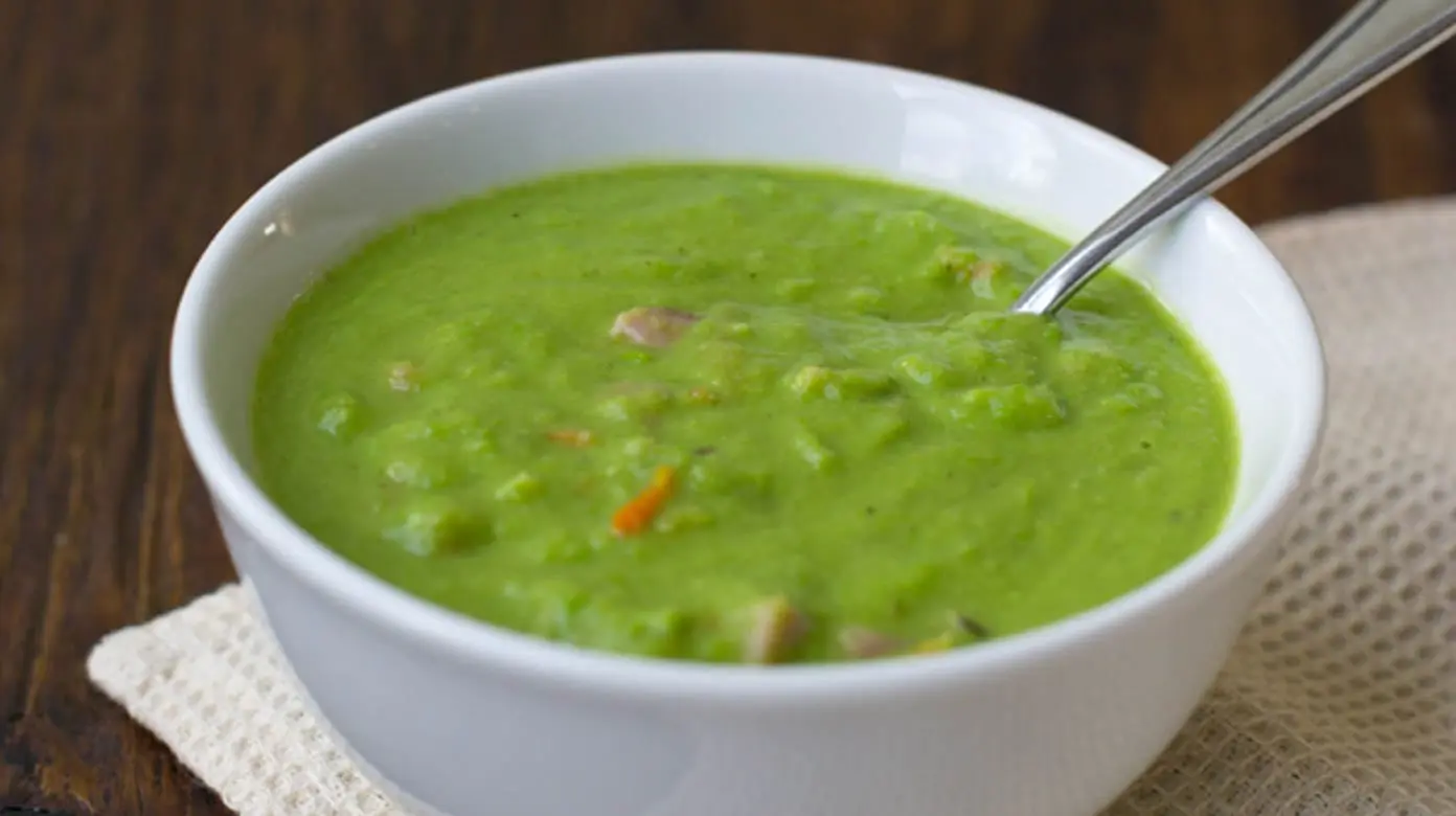 How long to cook mashed pea soup?