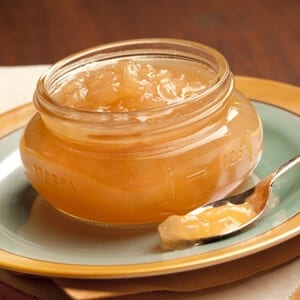 How long to cook pear jam with orange?