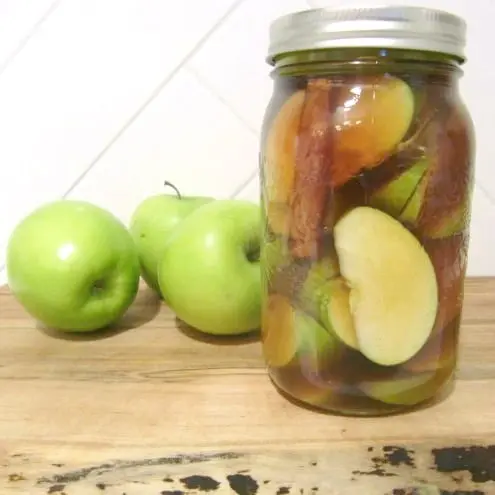 How long to cook pickled apples?