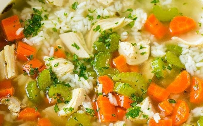 How long to cook rice in soup?