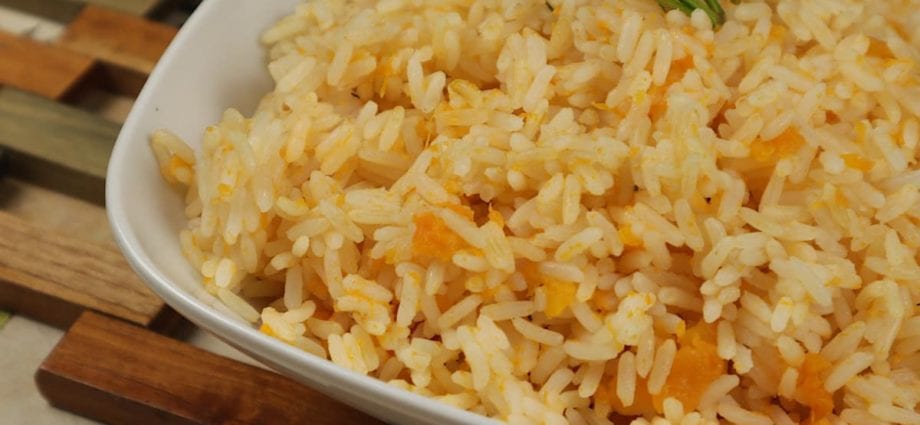 How long to cook rice with pumpkin?