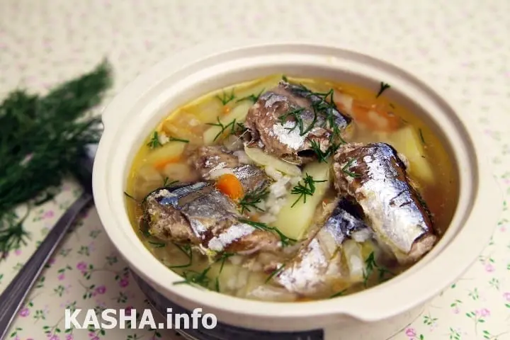 How long to cook saury soup?