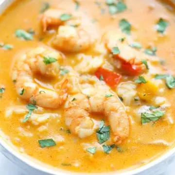 How long to cook shrimp soup?