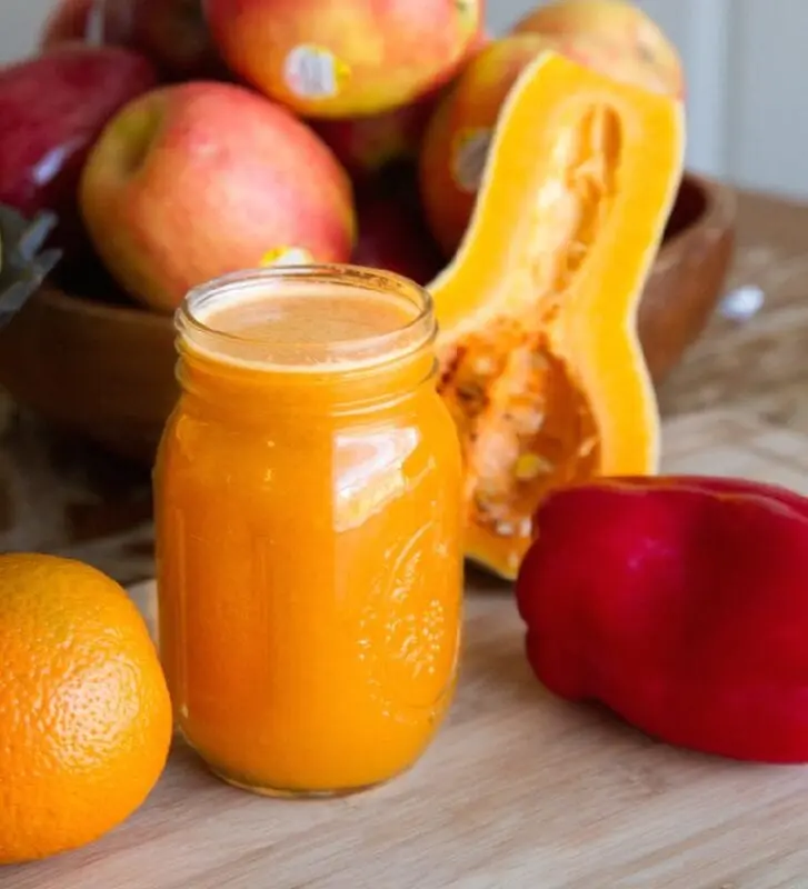 How long to cook squash juice?