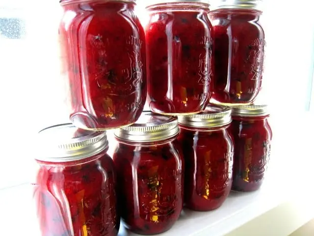 How long to cook the jam from irgi?