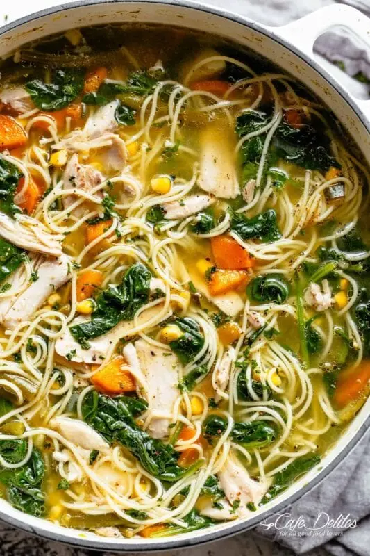 How many chicken are there in a 3 liter pot of soup?