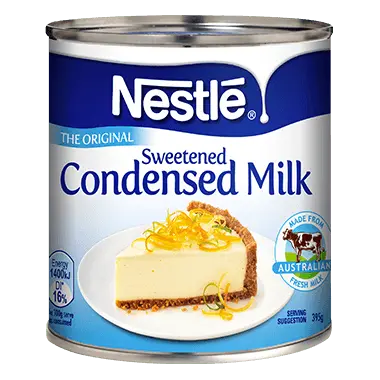 How many grams of condensed milk is in a can?