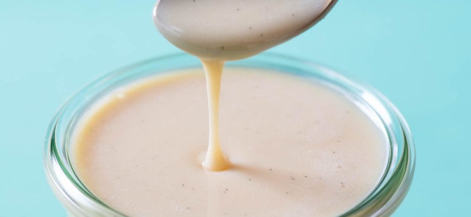 How to cook white thick condensed milk