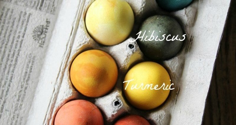 How to dye eggs with turmeric?