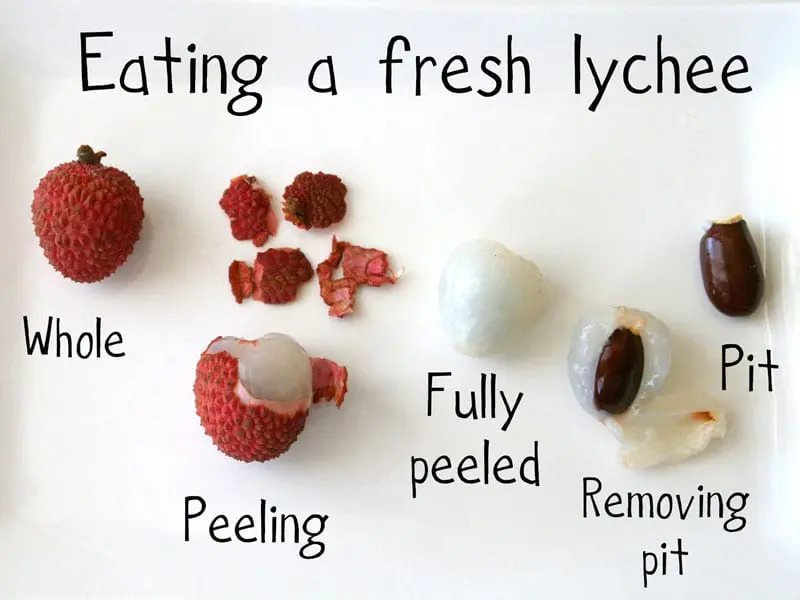 How to eat lychee