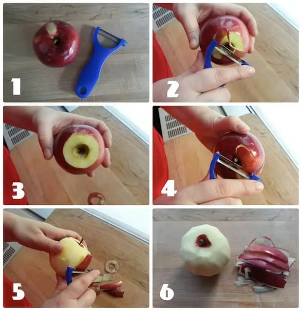 How to quickly peel apples?