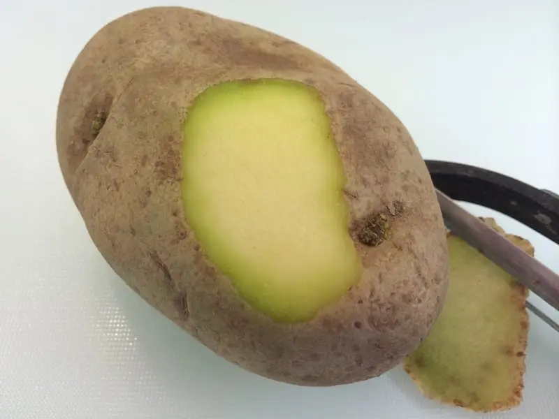 Is it possible to eat green potatoes after cooking
