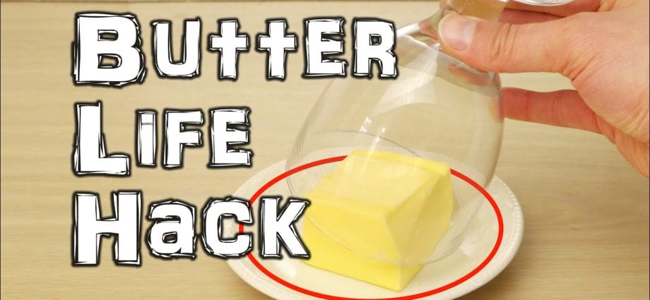 Kitchen life hacks with butter