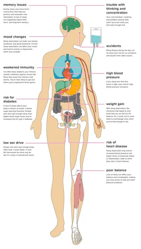 Lack of sleep weakens our health: those who sleep less get sick first.