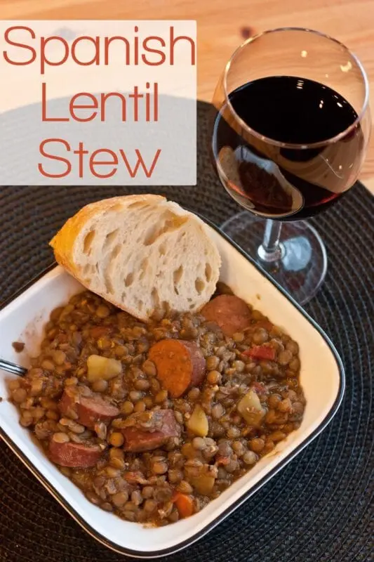 Lentil soup, Spanish version