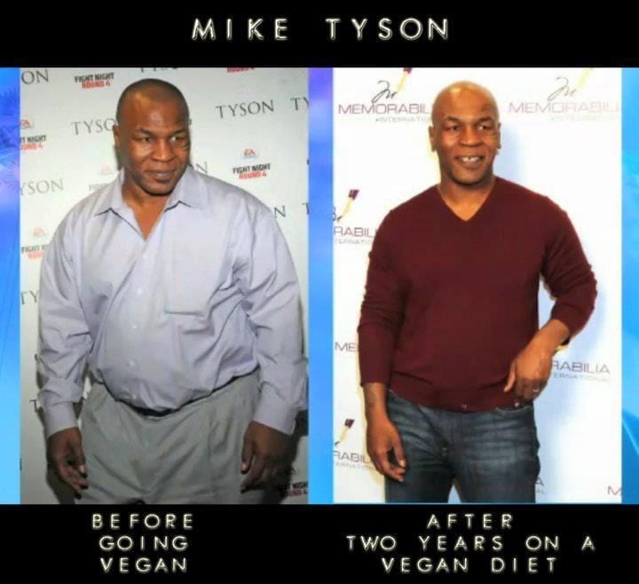 Mike Tyson is a vegetarian
