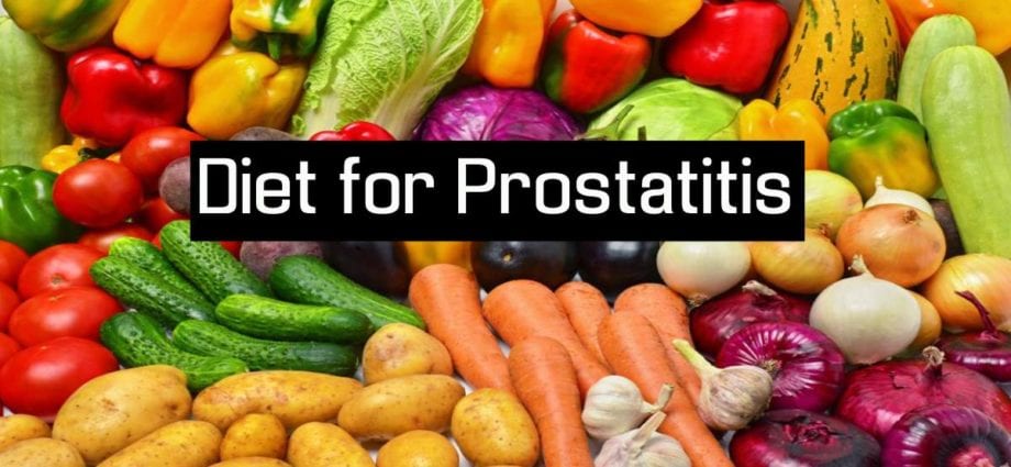 Ukudla okunomsoco we-prostatitis