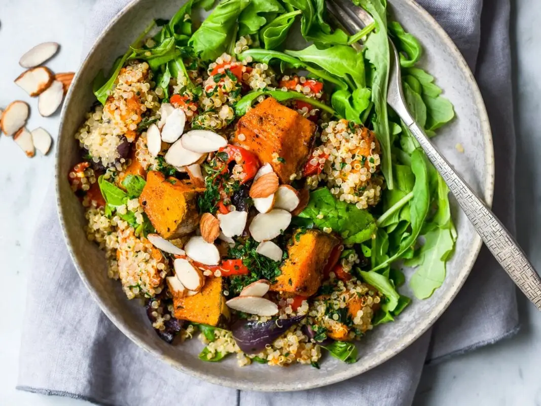 Quinoa with pumpkin and vegetables