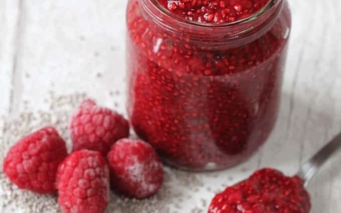 Raspberry Jam with Chia Seeds