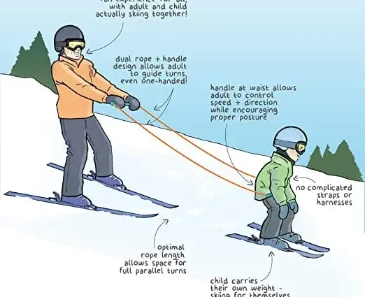 Skiing &#8211; training with a rope for weight loss