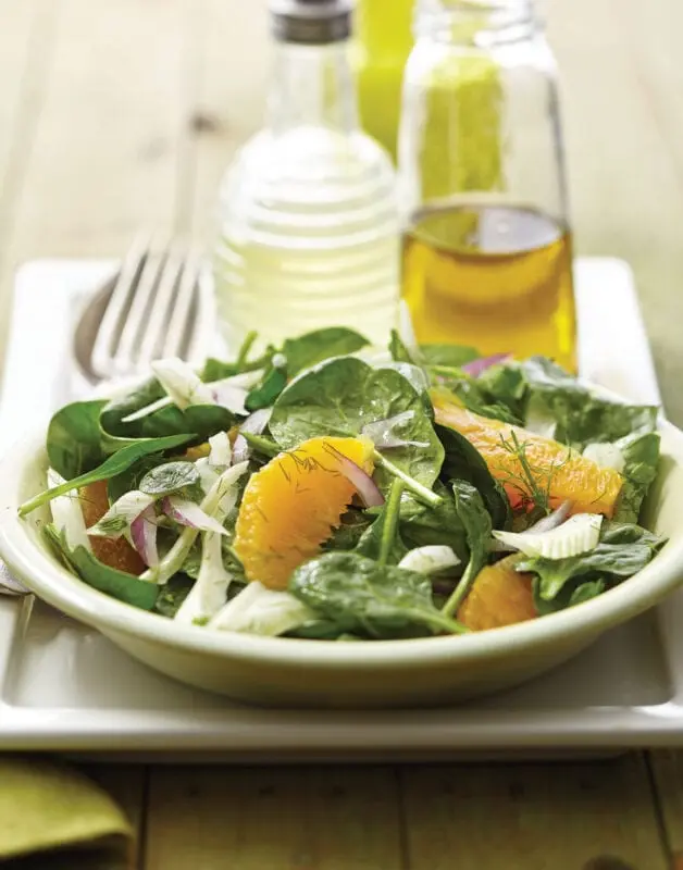 Spinach and fennel salad