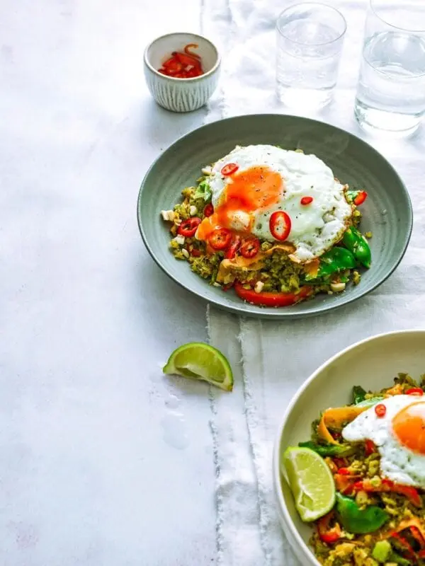 Thai style rice with broccoli