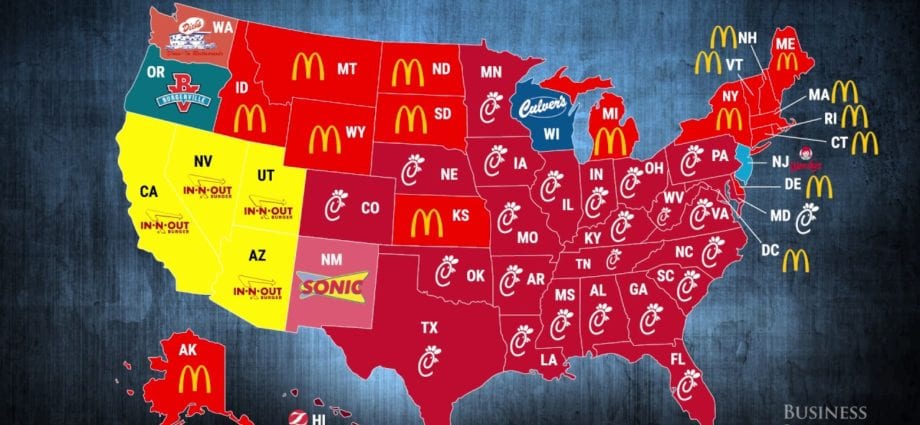 Il fast food più popolare in diversi paesi