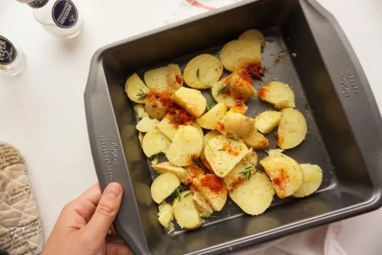 To prevent potatoes from falling apart when cooking