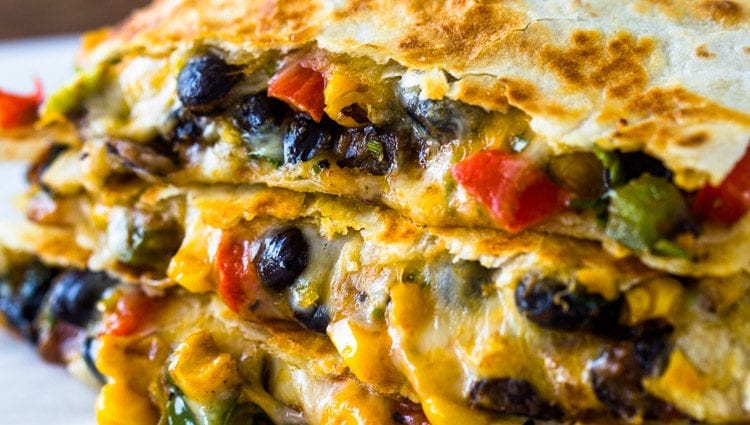 Vegetable quesadilla