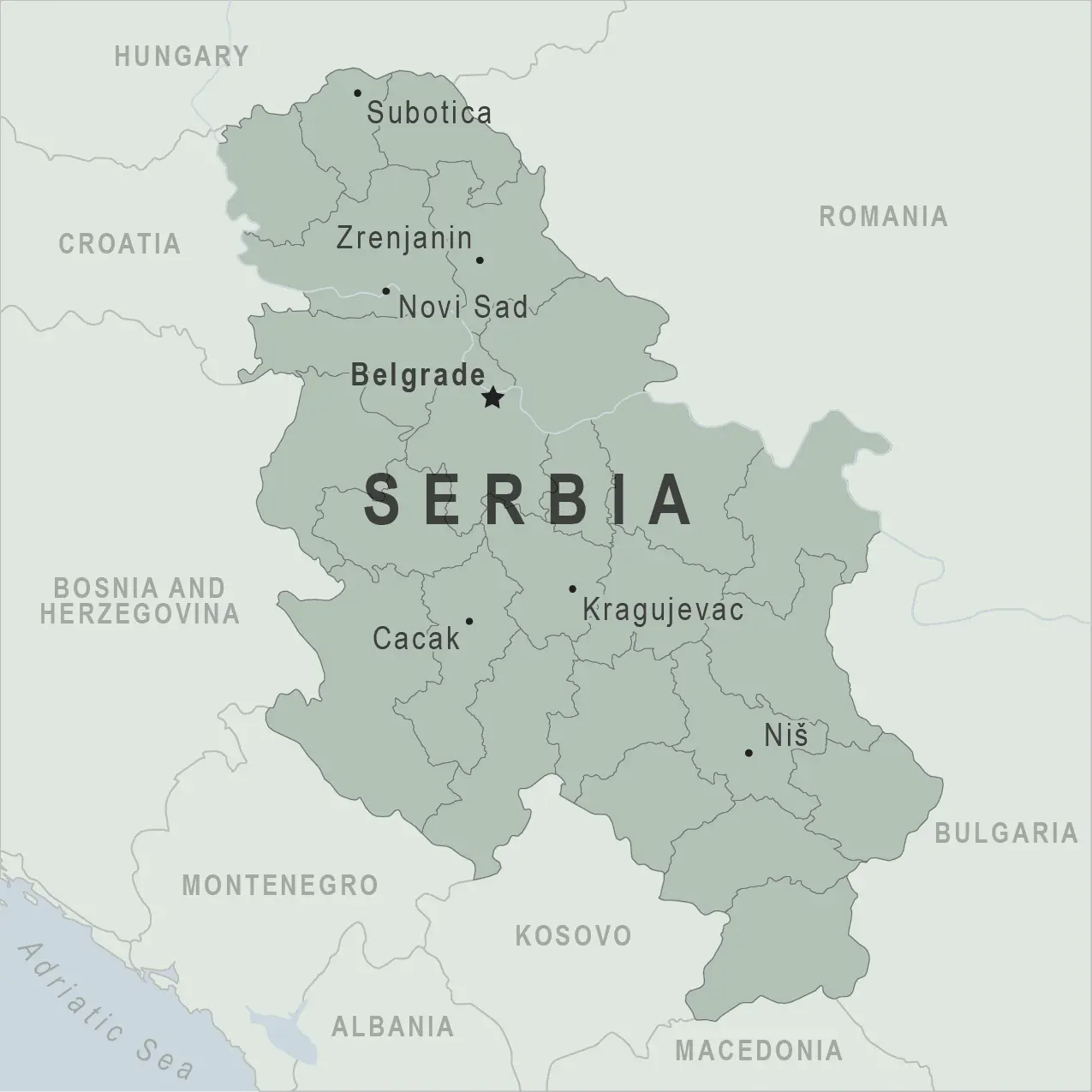 What does Serbia treat?