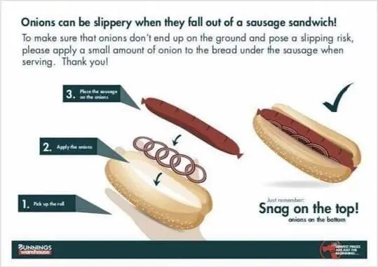 What if the sausages become slippery?