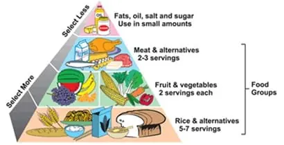 What kind of food should not be given to a child in school